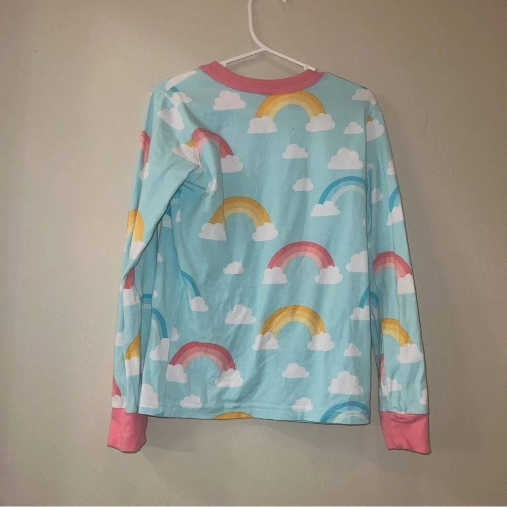 Eleanor Rose 6/7 Rainbow Pajama Set Blue and Pink